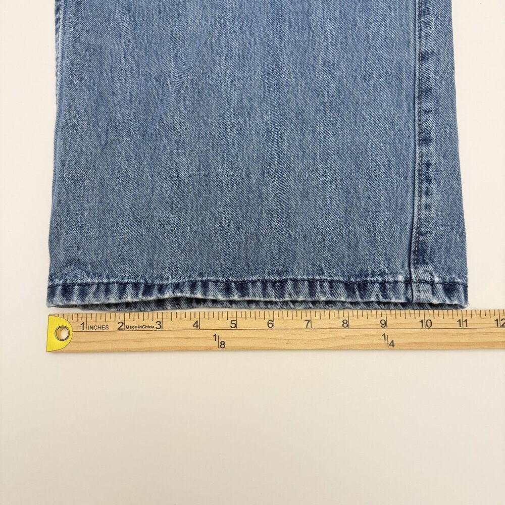 Hollister Low Rise Super Baggy Jeans W25 Light Wash Wide Leg Y2K Floral Pocket - Picture 9 of 11